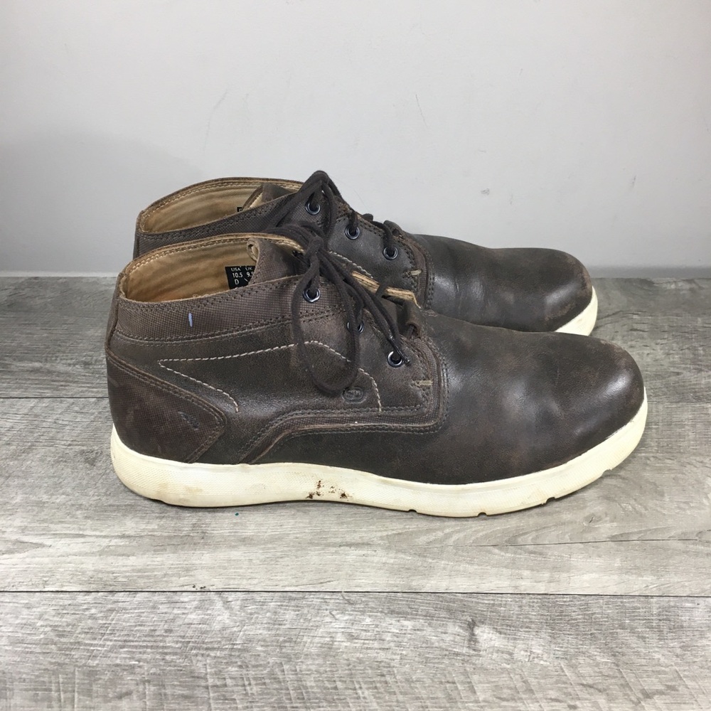 Red Wing Men's 6719 Cross Lite Brown Leather Safety Toe Chukka Boots Size 10.5